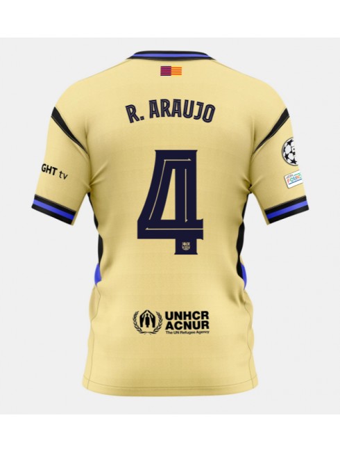 Barcelona Ronald Araujo #4 Replika Borta Kläder 2025-26 Kortärmad Barcelona Ronald Araujo #4 Replika Borta Kläder 2025-26 Kortärmad